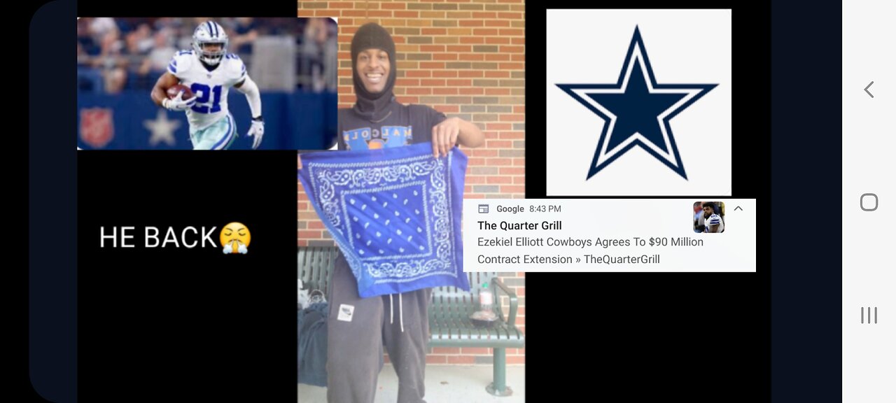 ZEKE ELLIOTT BACK LIKE HE NEVA LEFT DALLAS AGREE TOO 90 MILL CONTRACT EXTENSION 💯💪🏾😤