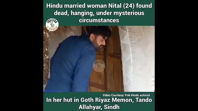 Pakistani Hindu married woman found de@d hanging.