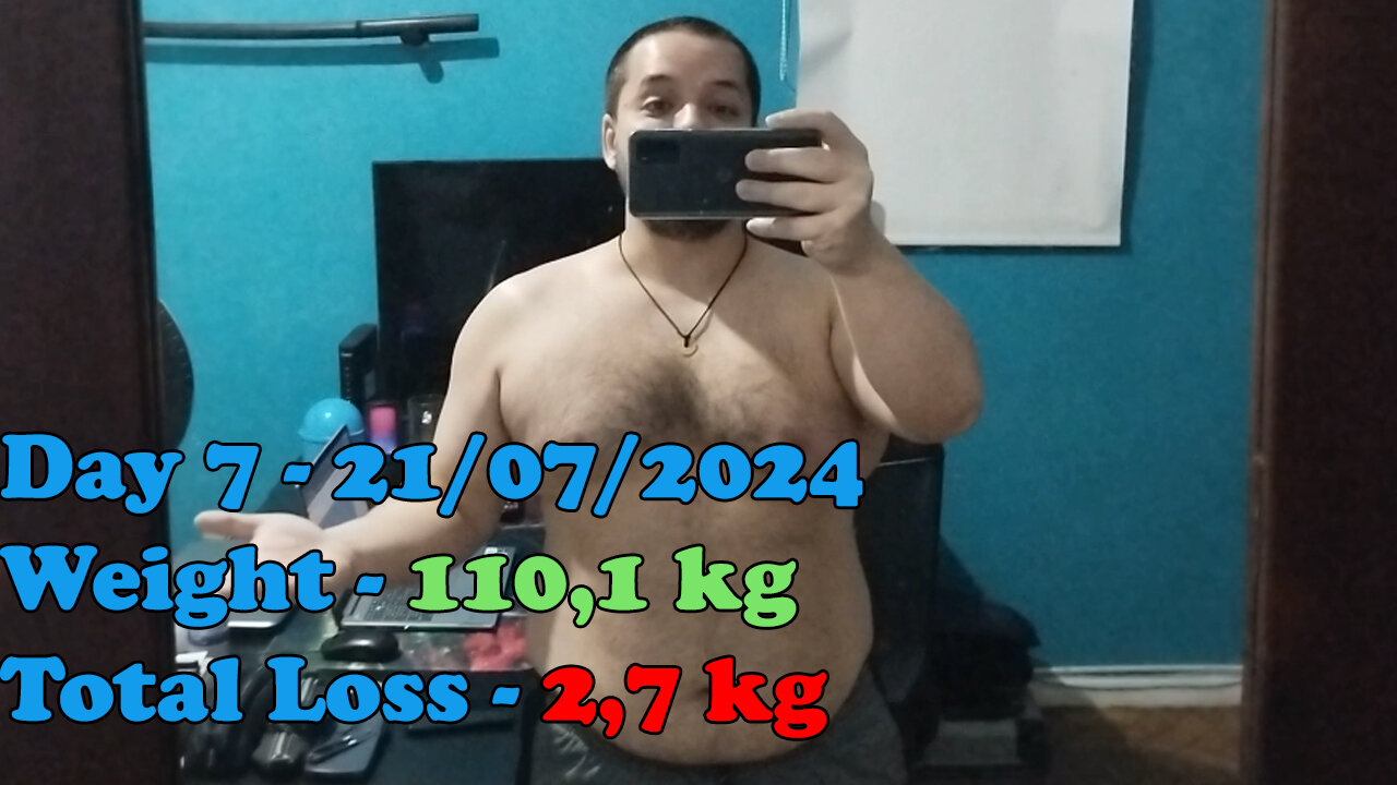 Day 7 of the weight loss challenge - 21/07/2024