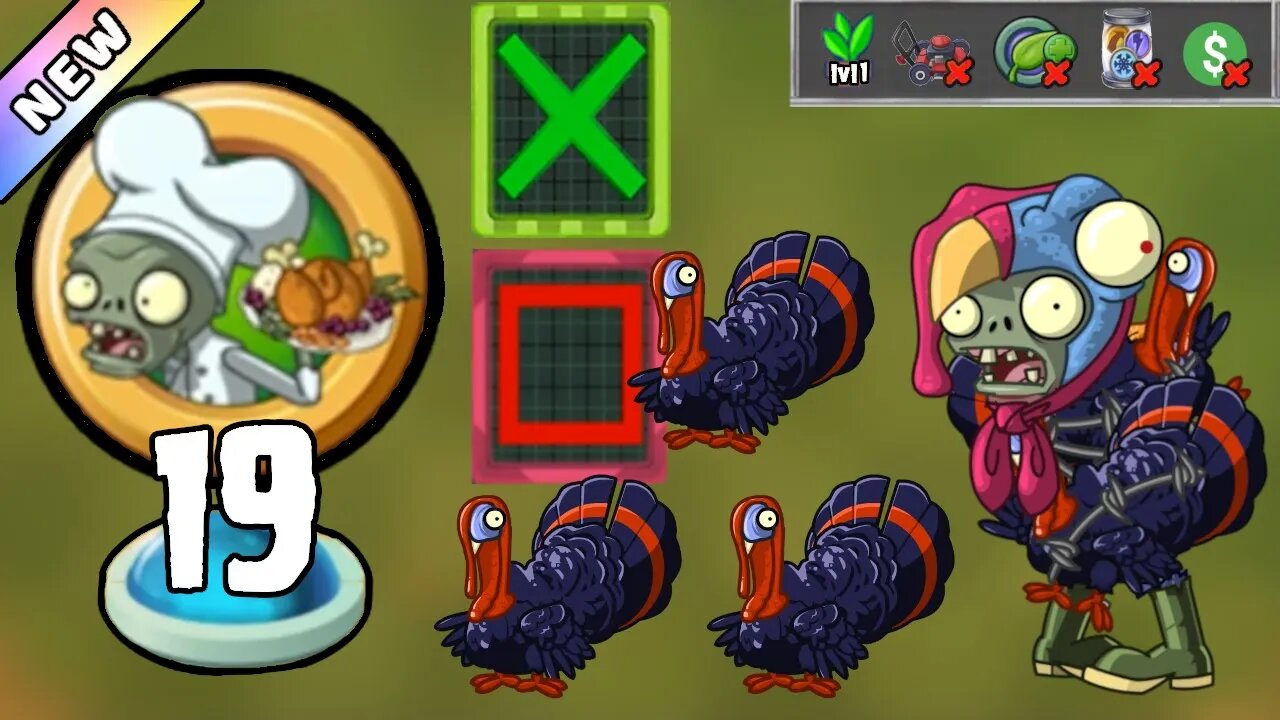 Plants vs Zombies 2 - Food Fight Bonanza! 2023 Level 19 [Plants Lvl 1 & No Premium] + DOWNLOAD