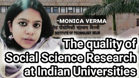 The quality of Social Science Research at Indian Universities