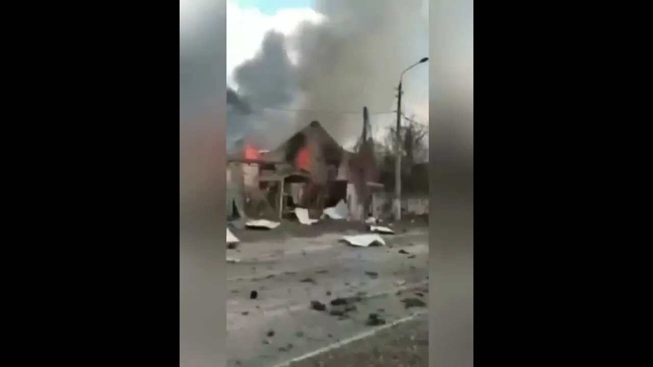 🇺🇦Graphic War18+🔥Russian Military Convoy on Fire Conducted Exorcism by Ukraine Armed Forces #Shorts