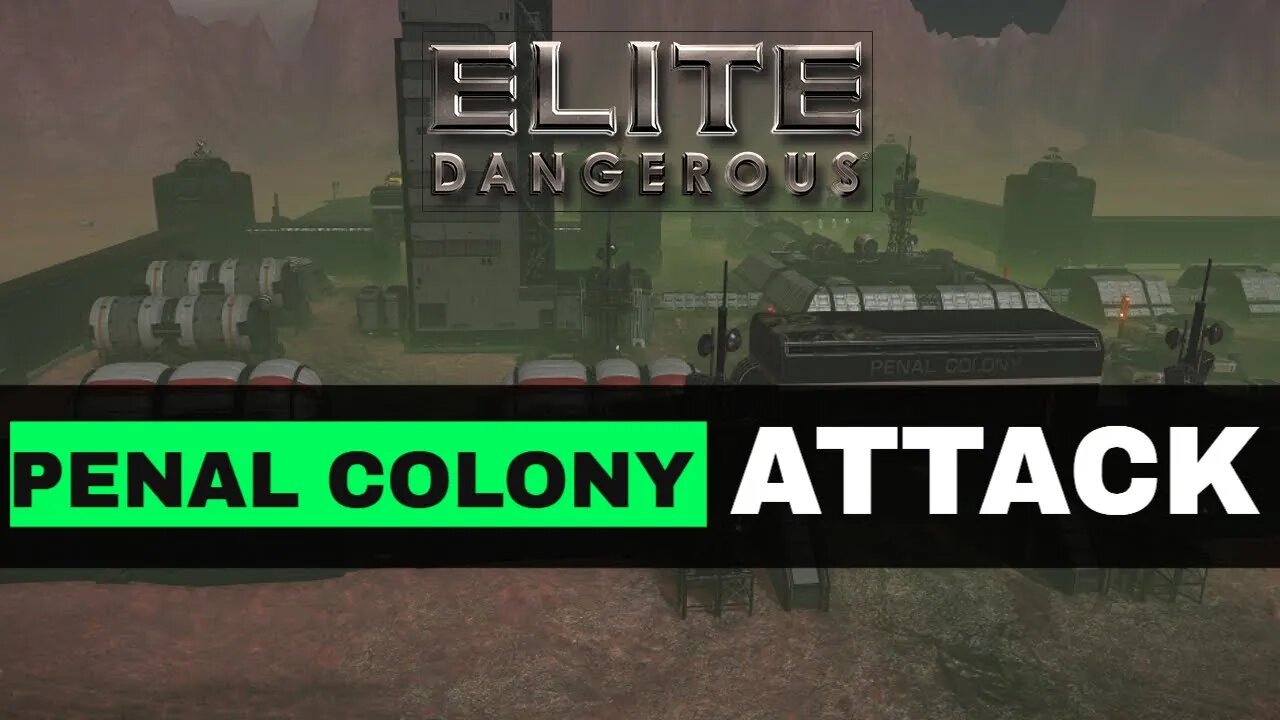 Elite Dangerous Thargoid ATTACK on Penal Colony