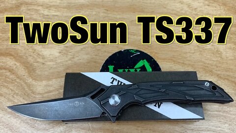 TwoSun TS337 titanium frame lock flipper