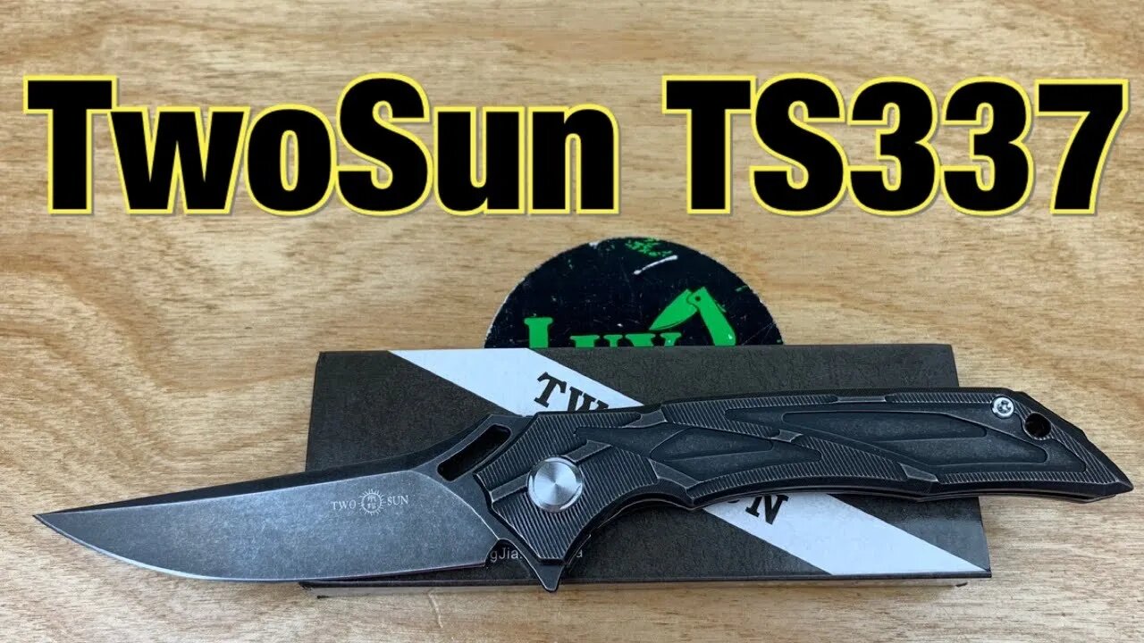 TwoSun TS337 titanium frame lock flipper