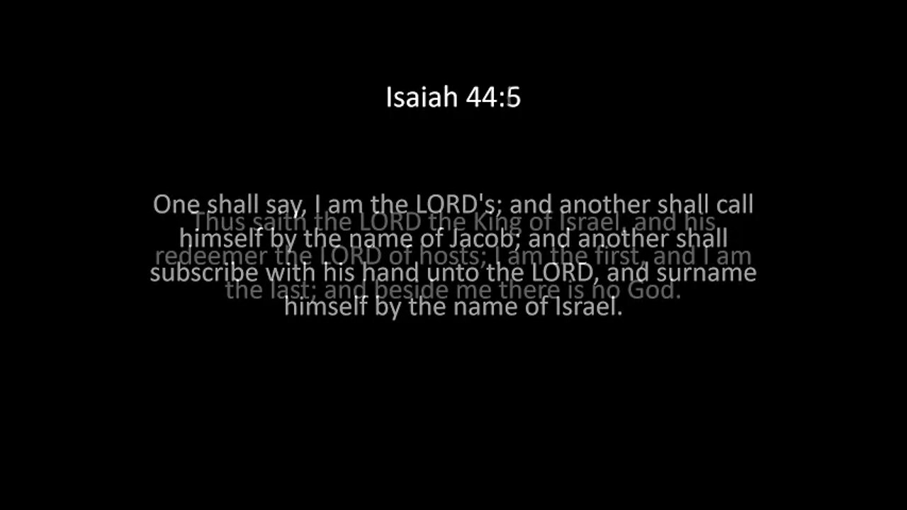 Isaiah Chapter 44