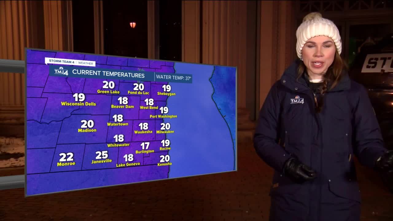 Partly sunny Monday, highs in the 30s