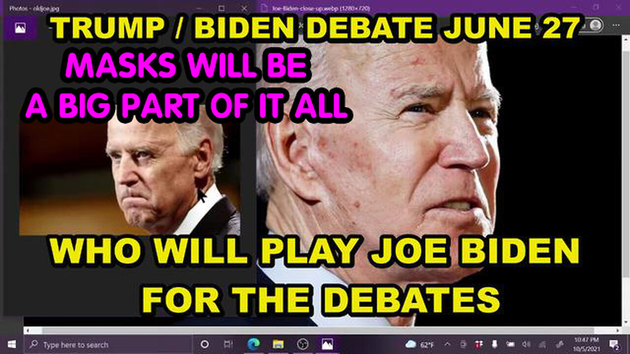 Trump/ Biden Agree On 2 Debates - Masks Will Be A Big Part of It All - Don't Believe