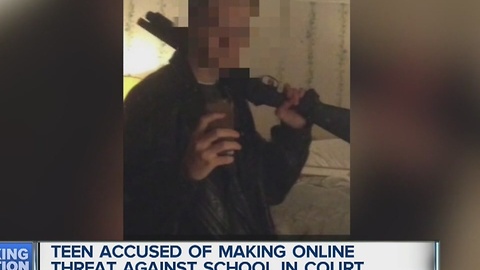 Teen accused of making threats against school appears in court