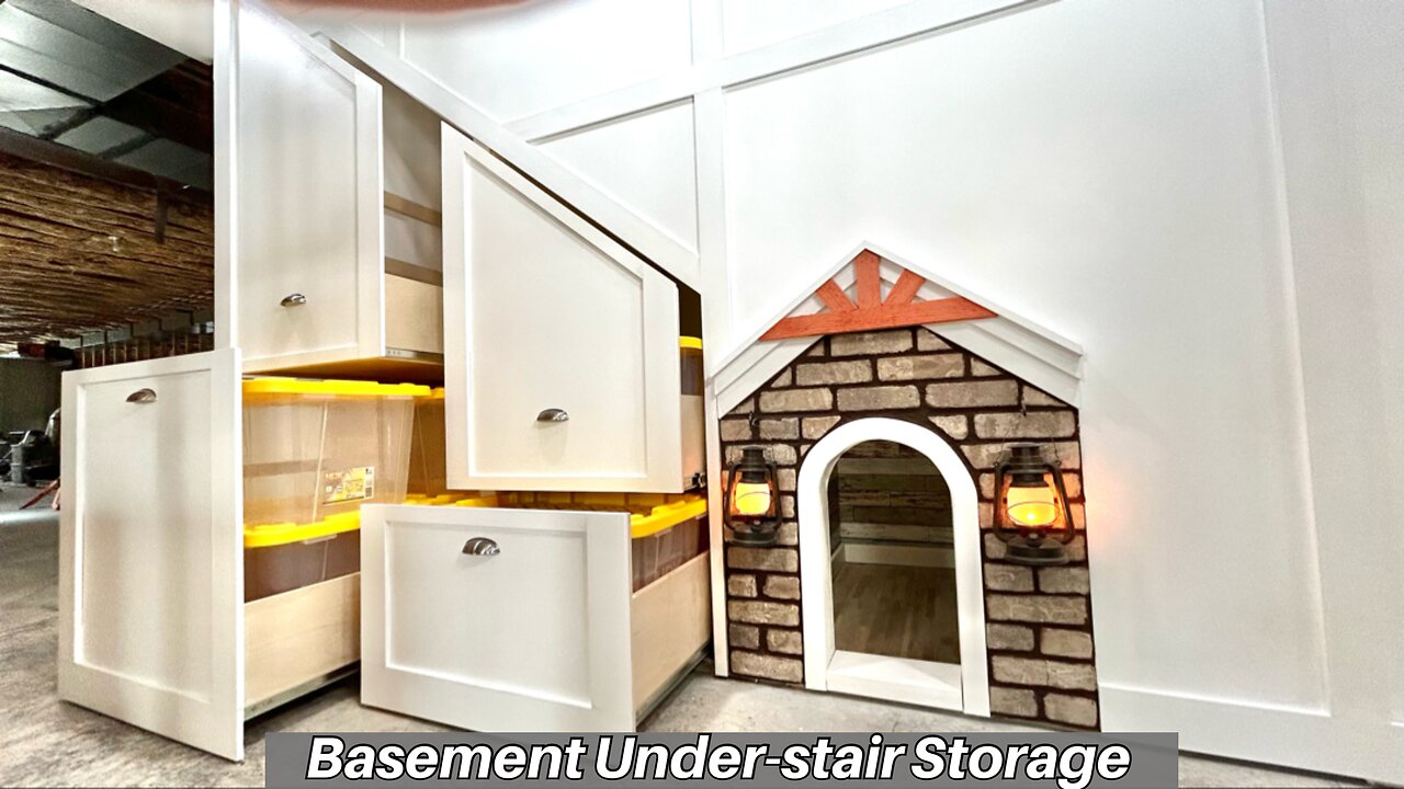 How to Make Under Stair Storage in Your Basement