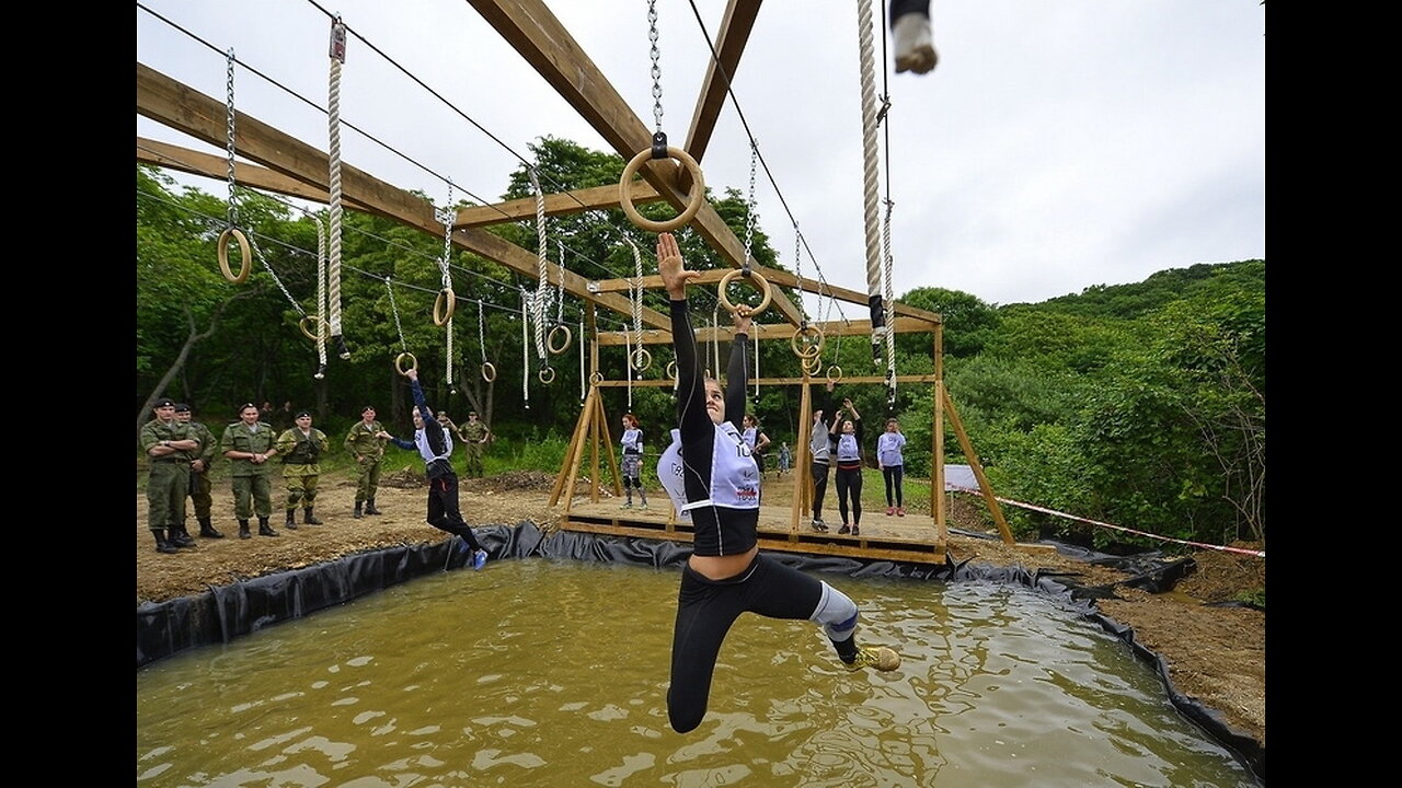 obstacle course the toughest release in america,TOTAL WIPEOUT CHALLENGE vs MY SISTER & BRO