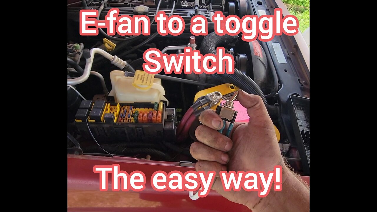 XJ Electric Fan To A Toggle Switch, Simple Free Mod (CEL Though)