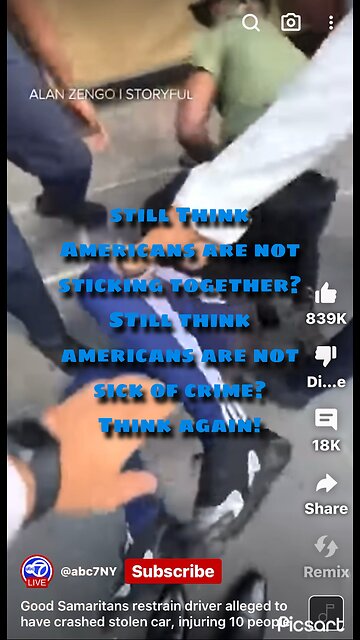 Americans who are sick of crime stick together!