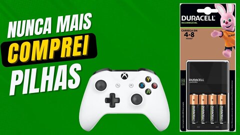 CARREGADOR DE PILHAS DURACELL ÓTIMA OPÇÃO PARA SEU CONTROLE DE XBOX SERIES S/X, ONE OU 360