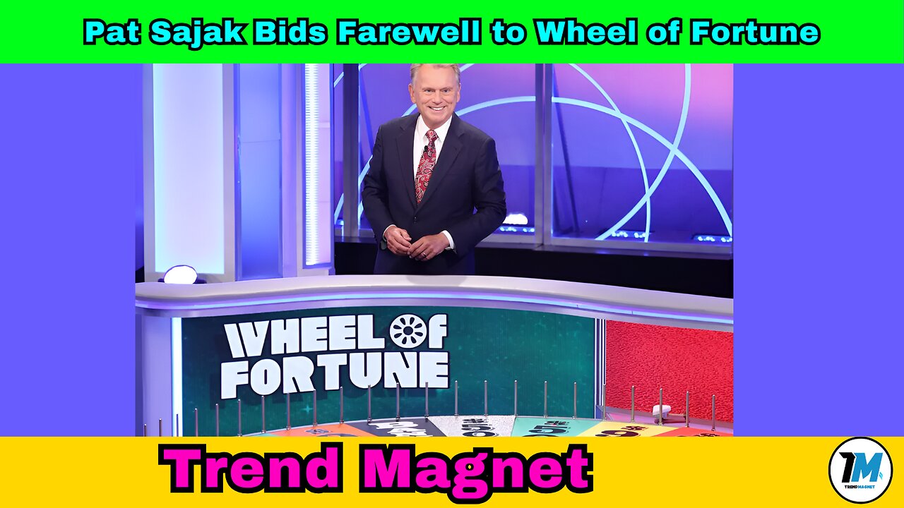 End of an Era: Pat Sajak Bids Farewell to Wheel of Fortune