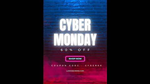 Cyber Monday Sale 60% Off Coupon Code: CYBER60