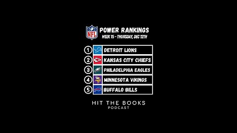 Power Rankings in the NFL heading into week 15!🏈 Did we miss anyone?👀