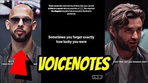 ANDREW TATE TARGETED BY VICE AGAIN (VOICE NOTES POSTED)