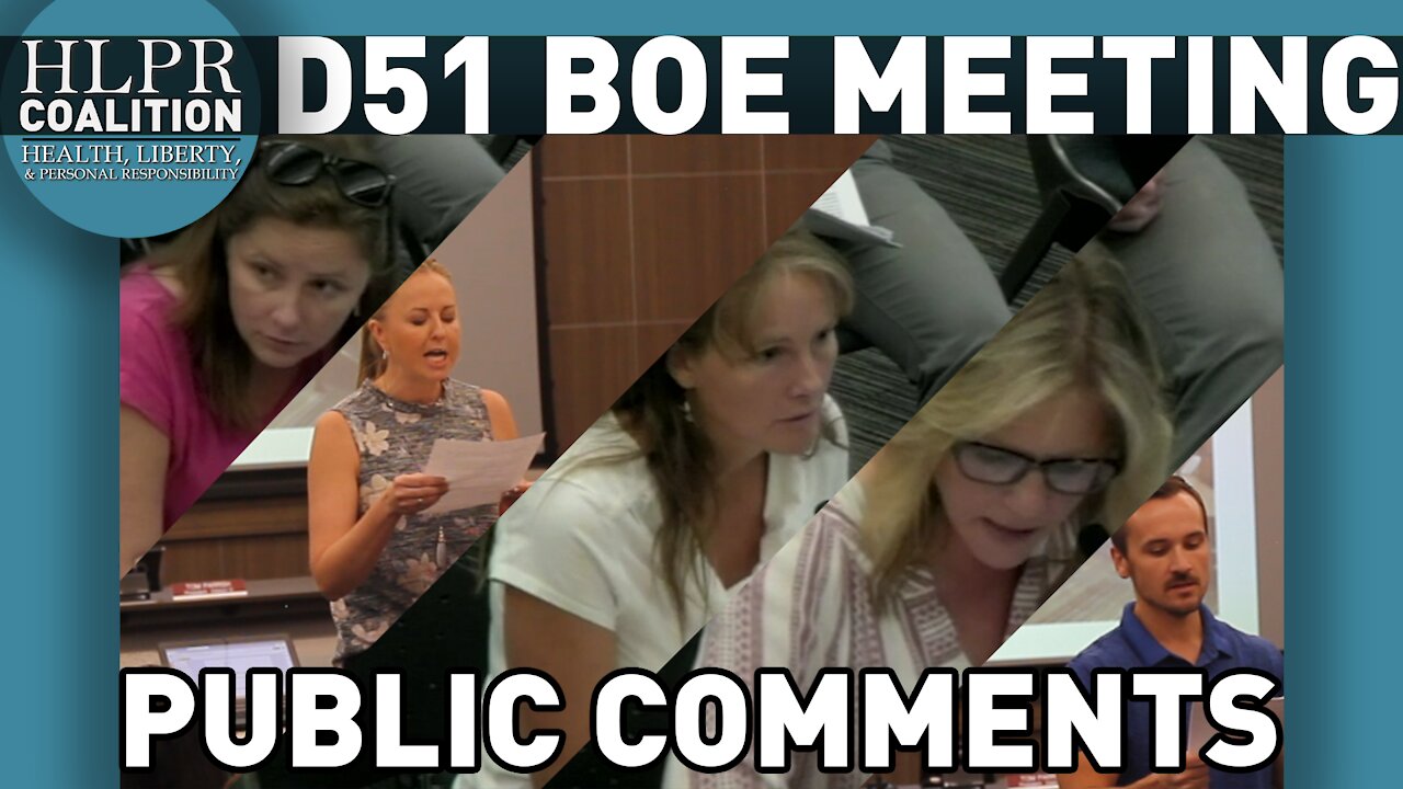 Highlight Reel of Truth Bombs at D51 School Board Meeting aka "The Despicables"