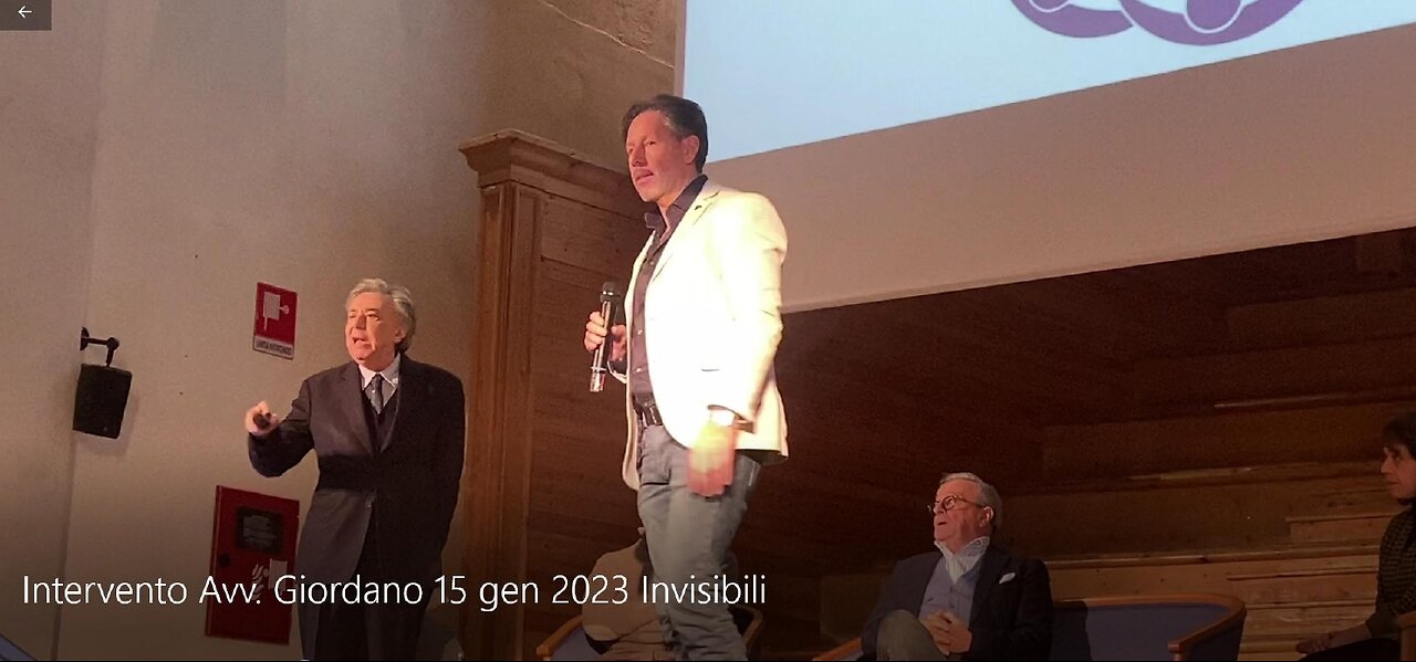 "Invisibili" - Finale Ligure (SV)15 gennaio 2023 - intervento Avv. Giordano