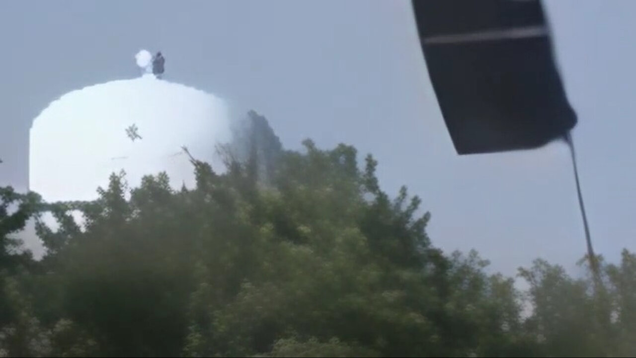 Figure on Water Tower in RSBN Footage? Probably Created by Editing Software