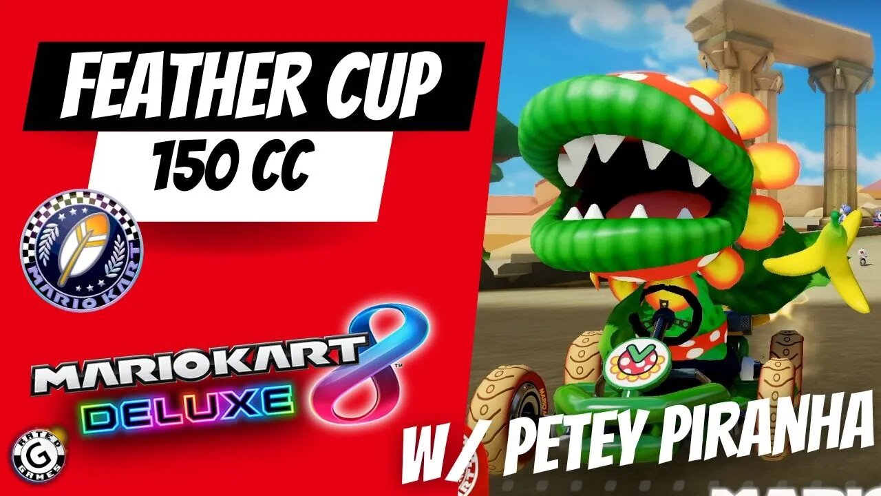 Feather Cup with Petey Piranha - Mario Kart 8 Deluxe Booster Course Wave 5