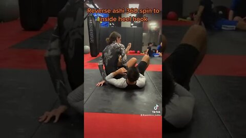 Reverse ashi spin to heel hook #bjj #martialarts #mma