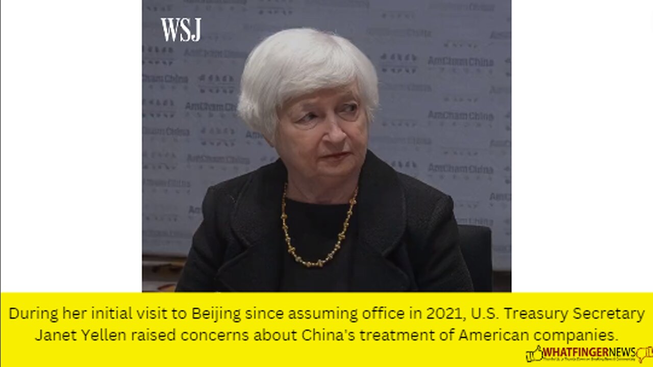 During her initial visit to Beijing since assuming office in 2021, U.S. Treasury Secretary Janet