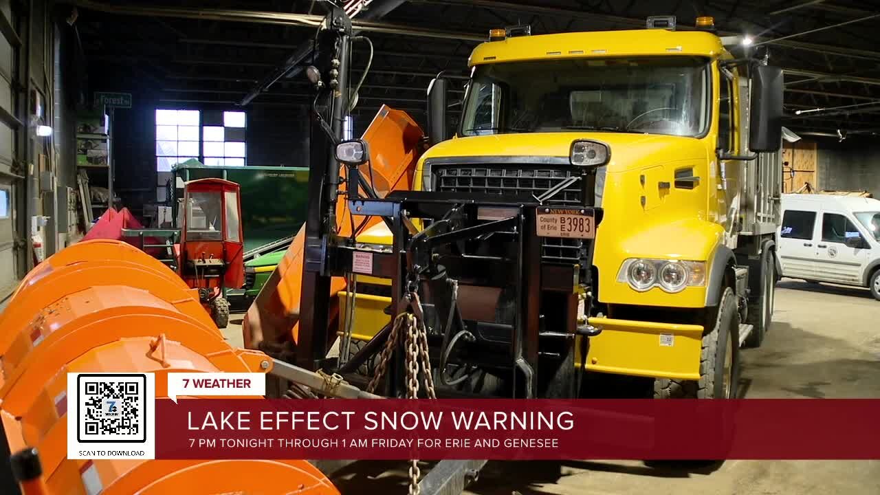 Erie County prepares for first lake effect storm of season