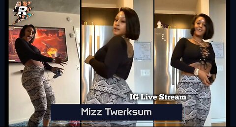 Mizz Twerksum twerking in legging