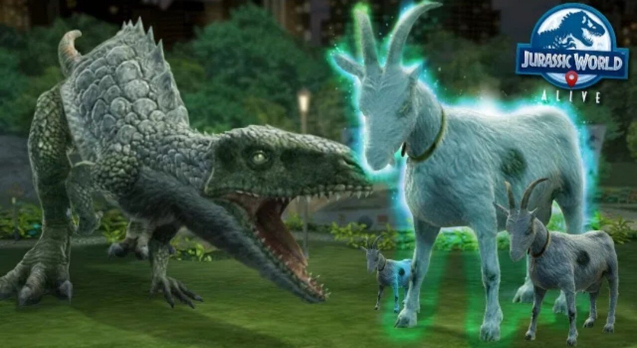 Jurassic World Alive: The enormous april fools goat ruler