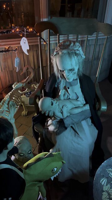 Grandson & Daughter on Halloween