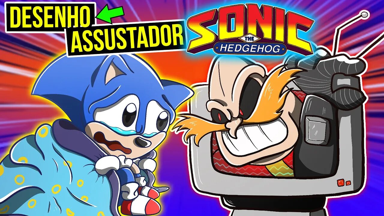 DESENHO do SONIC ASSUSTADOR 🤔| SONIC SAT am