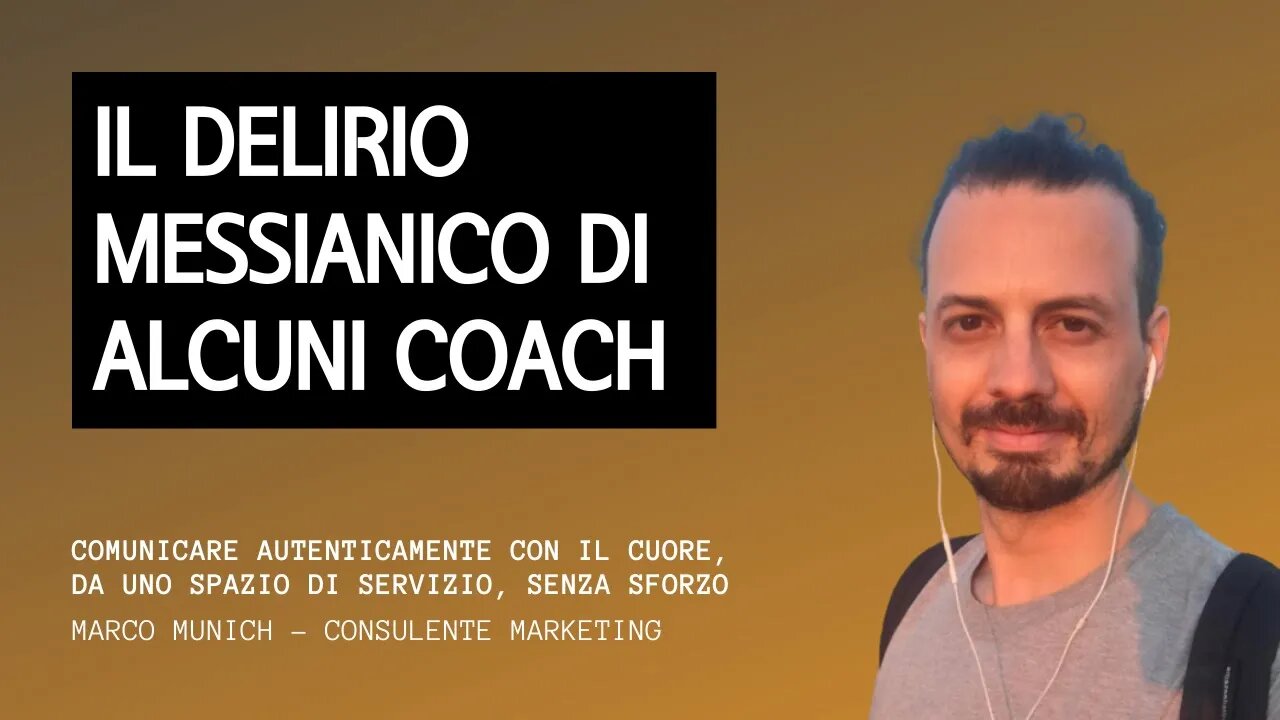 IL DELIRIO MESSIANICO DI ALCUNI COACH