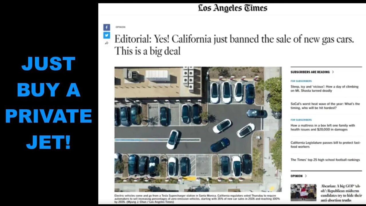 California Bans The Sale Of Gas Cars