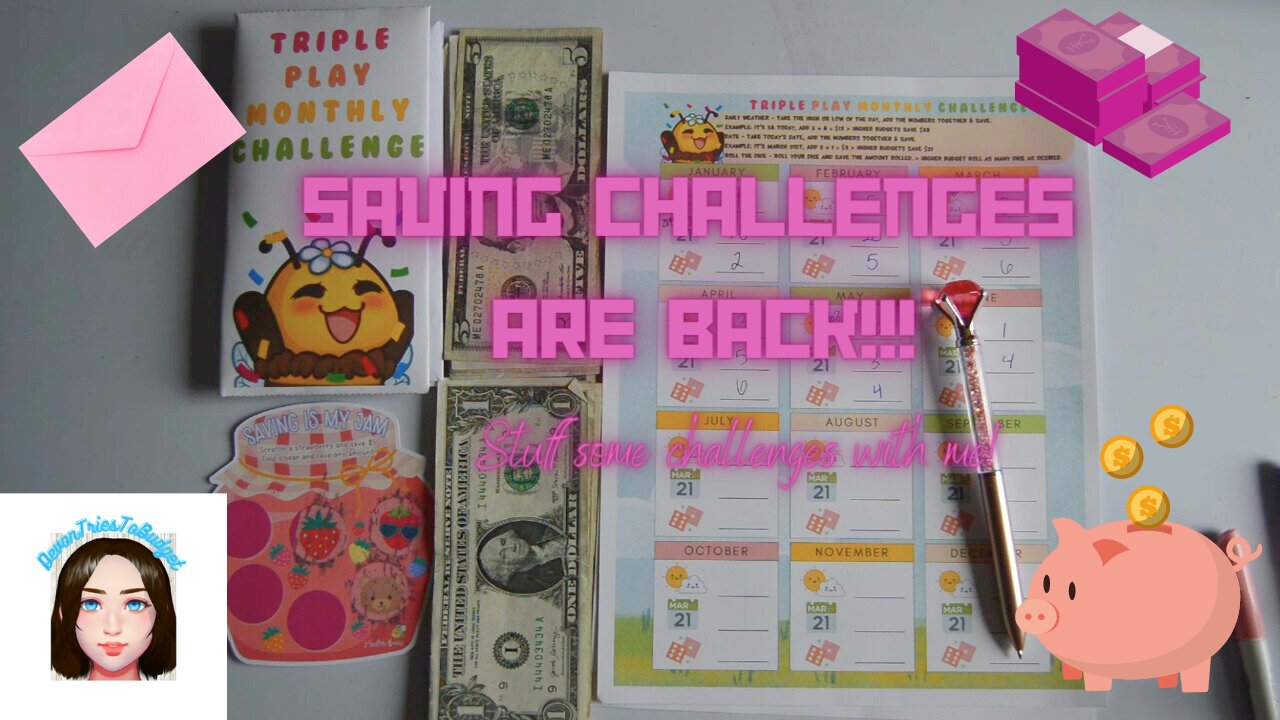 Saving Challenges are back!|Stuff some challenges with me! #bcl