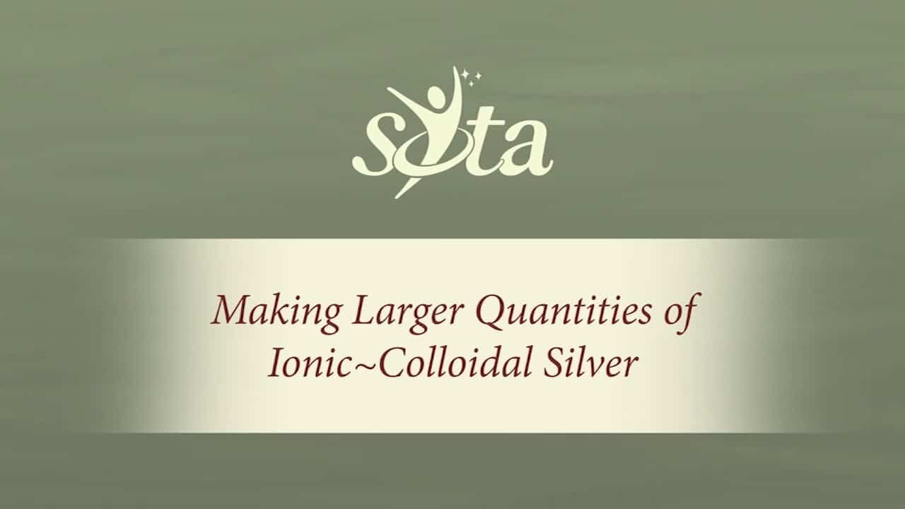 Making Larger Quantities of Ionic~Colloidal Silver