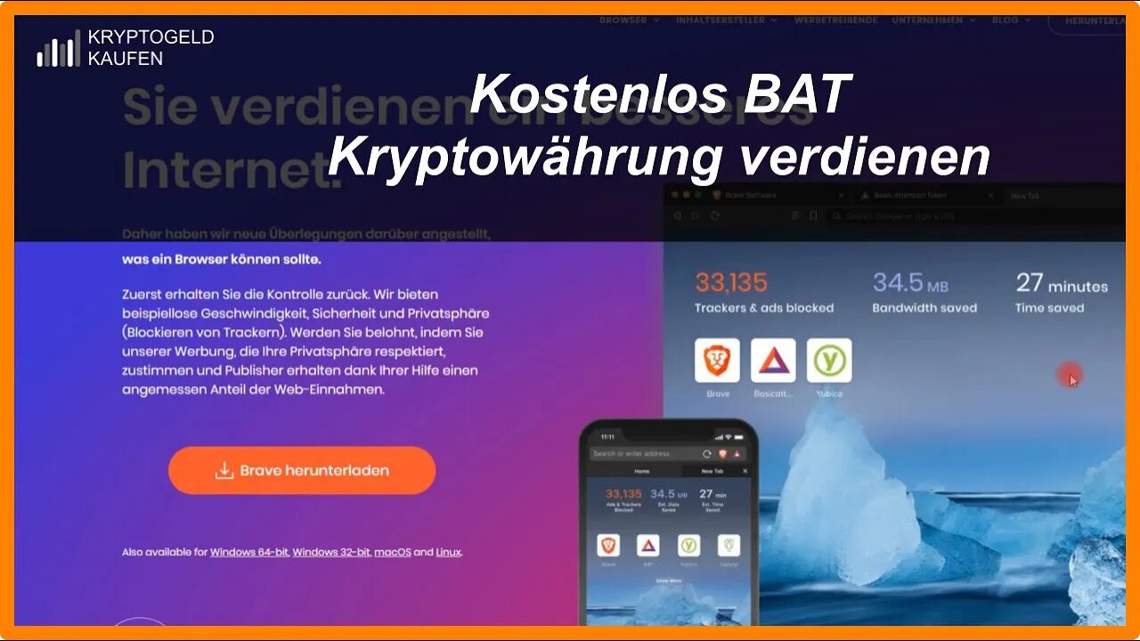 Kostenlos BAT Kryptowährung verdienen