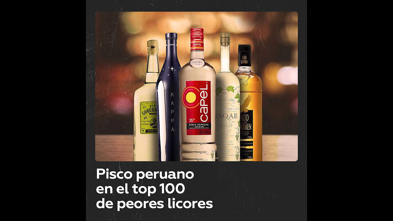 El pisco peruano en el 'ranking' de las peores bebidas alcohólicas, según Taste Atlas