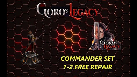 War Commander - Goro's Legacy - Commander Set 1, 2 - Free Repair