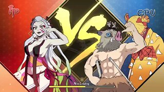 Daki Vs. Inosuke (Entertainment District) and Zenitsu (Entertainment District) - VERY HARD CPU