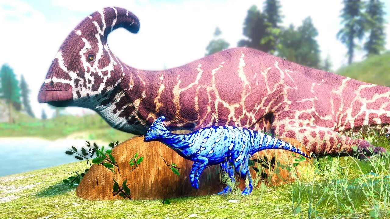 Um Acrocantossauro Estava Rondando Nosso Ninho, Família Parasaurolophus - Beasts of Bermuda