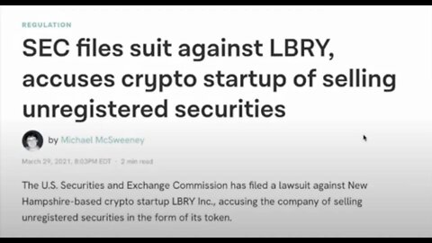 SEC Targets LBRY a Decentralized Content Publishing Platform