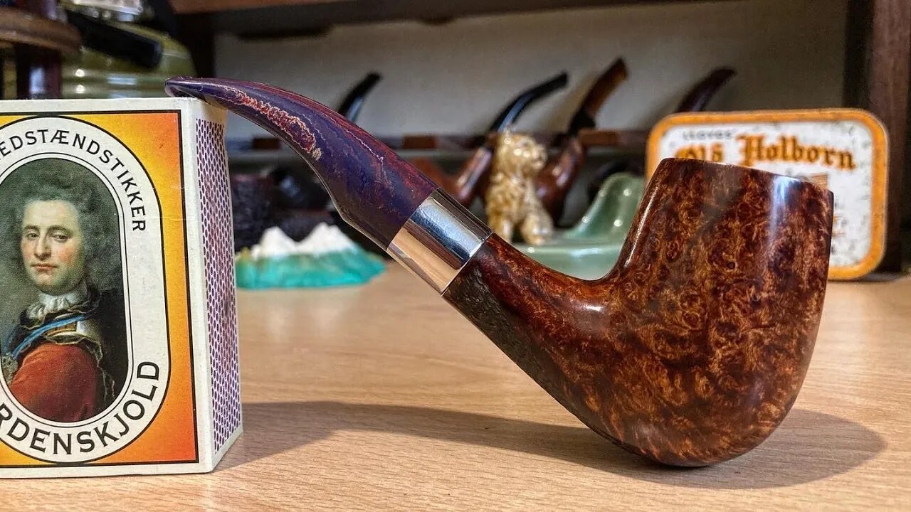 LCS Briars pipe 595 bent billiard (seconds)