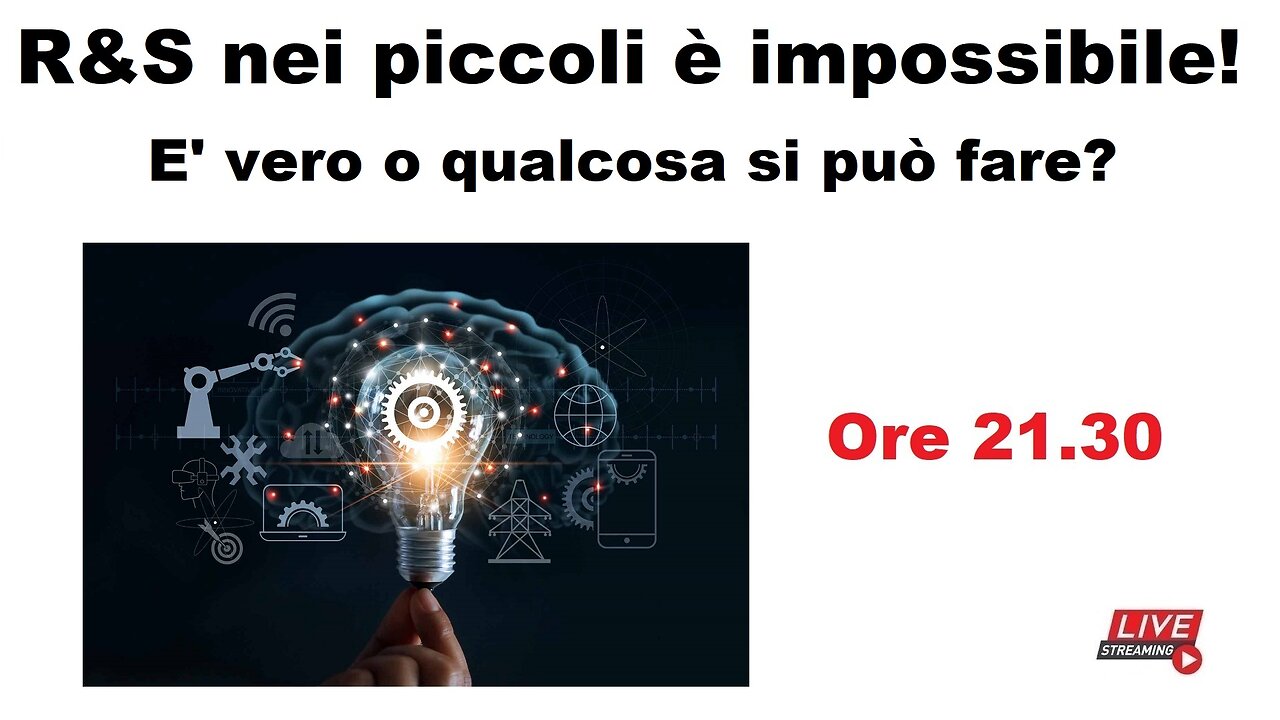 Ricerca e sviluppo nelle piccole imprese è impossibile! E' vero o qualcosa si può fare?