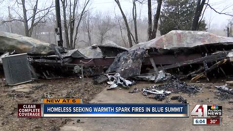Officials: Squatters cause fires in Blue Summit