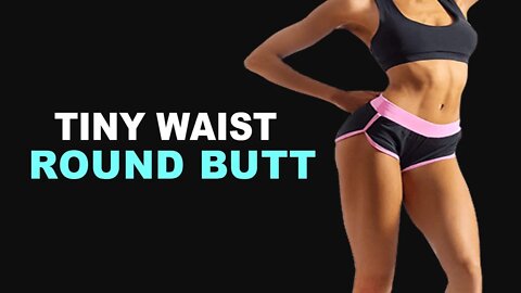 Butt and Waist Workout for a Bigger Butt - Tone & Shape Glutes Exercise Routine for Beginners