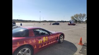 WDCR SCCA autocross run 6 2000 Corvette