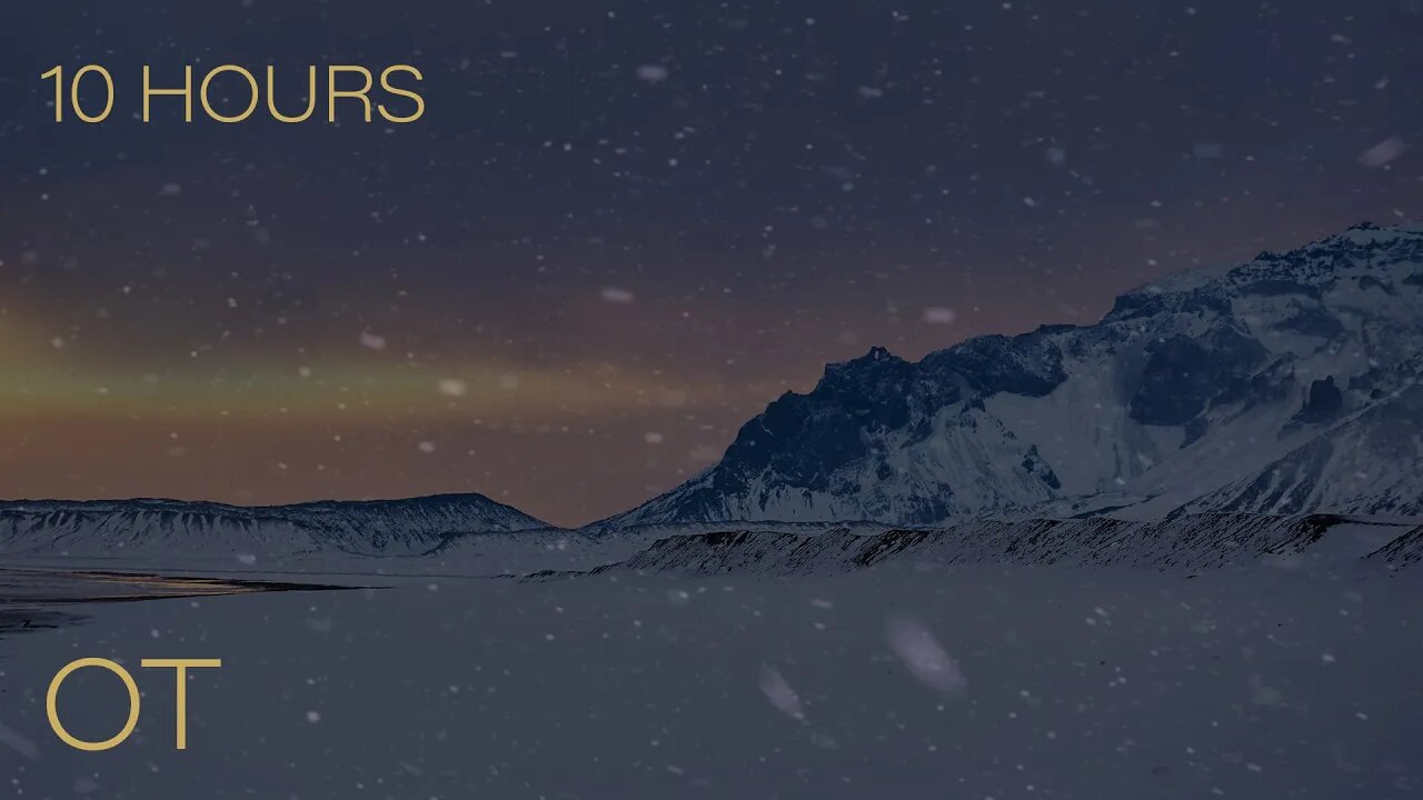 Arctic Ambience 14 || Blizzard in Jökulsárlón, Iceland || Howling Wind & Blowing Snow || 10 HOURS