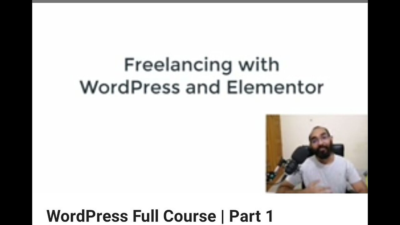 WordPress course in English first video...learn complete WordPress course